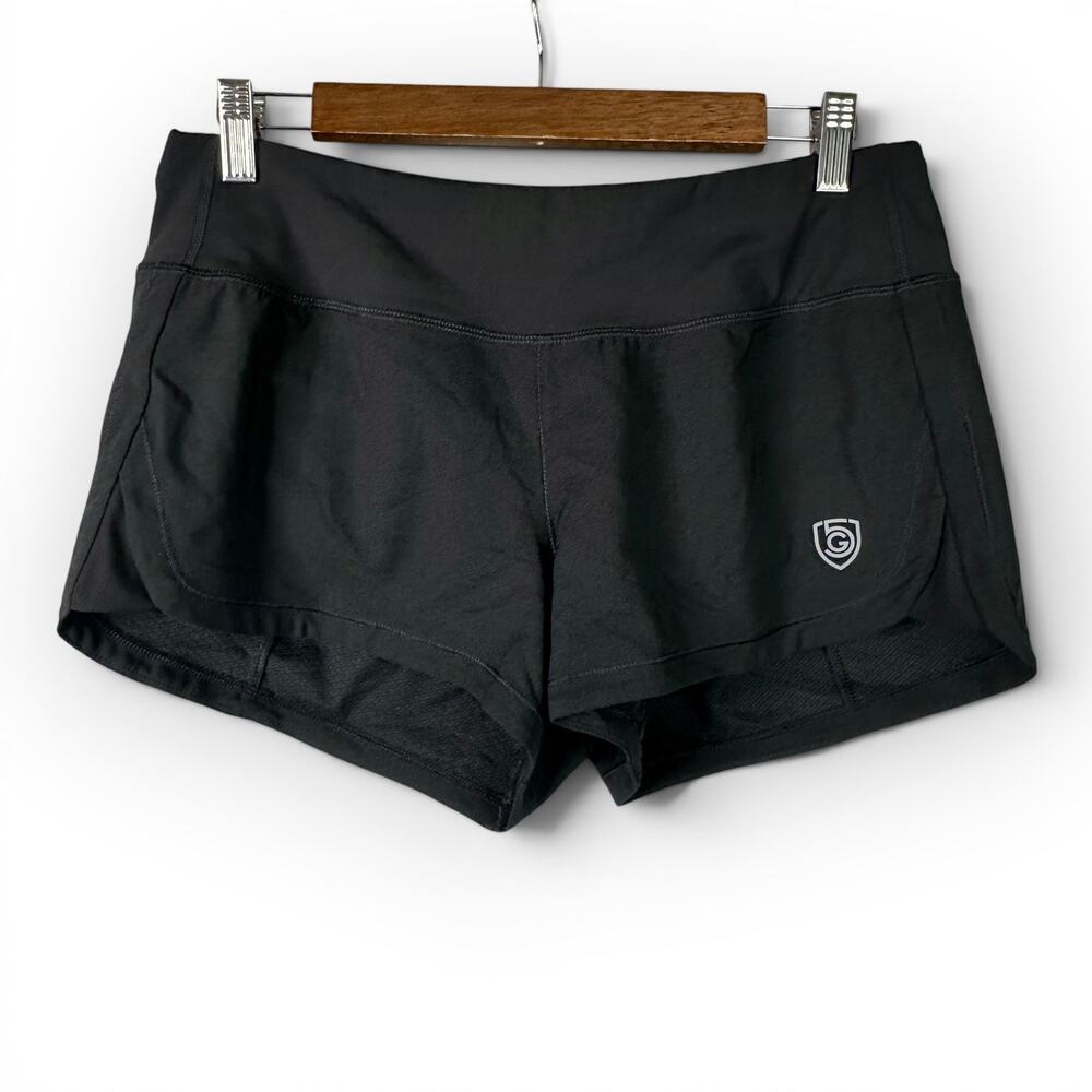 Goal Five Womens size Medium Fast & Free Athletic Shorts Gray Black Stretch NWOT - Picture 2 of 6